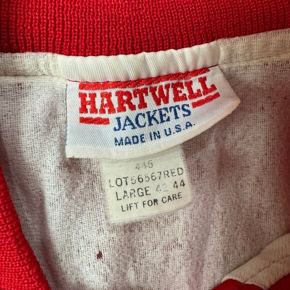 Vintage 80s Seneca Southern Streetwear Size L Spell Out Satin Bomber Jacket USA - Picture 2 of 7